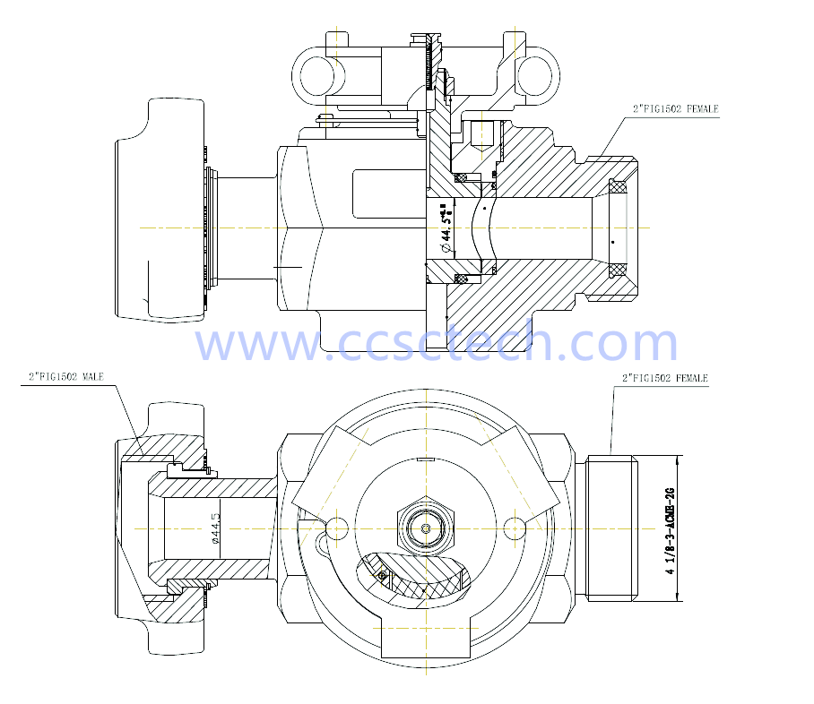 2FIG 1502FM Wellhead plug valve2FIG 1502FM low torque plug valve